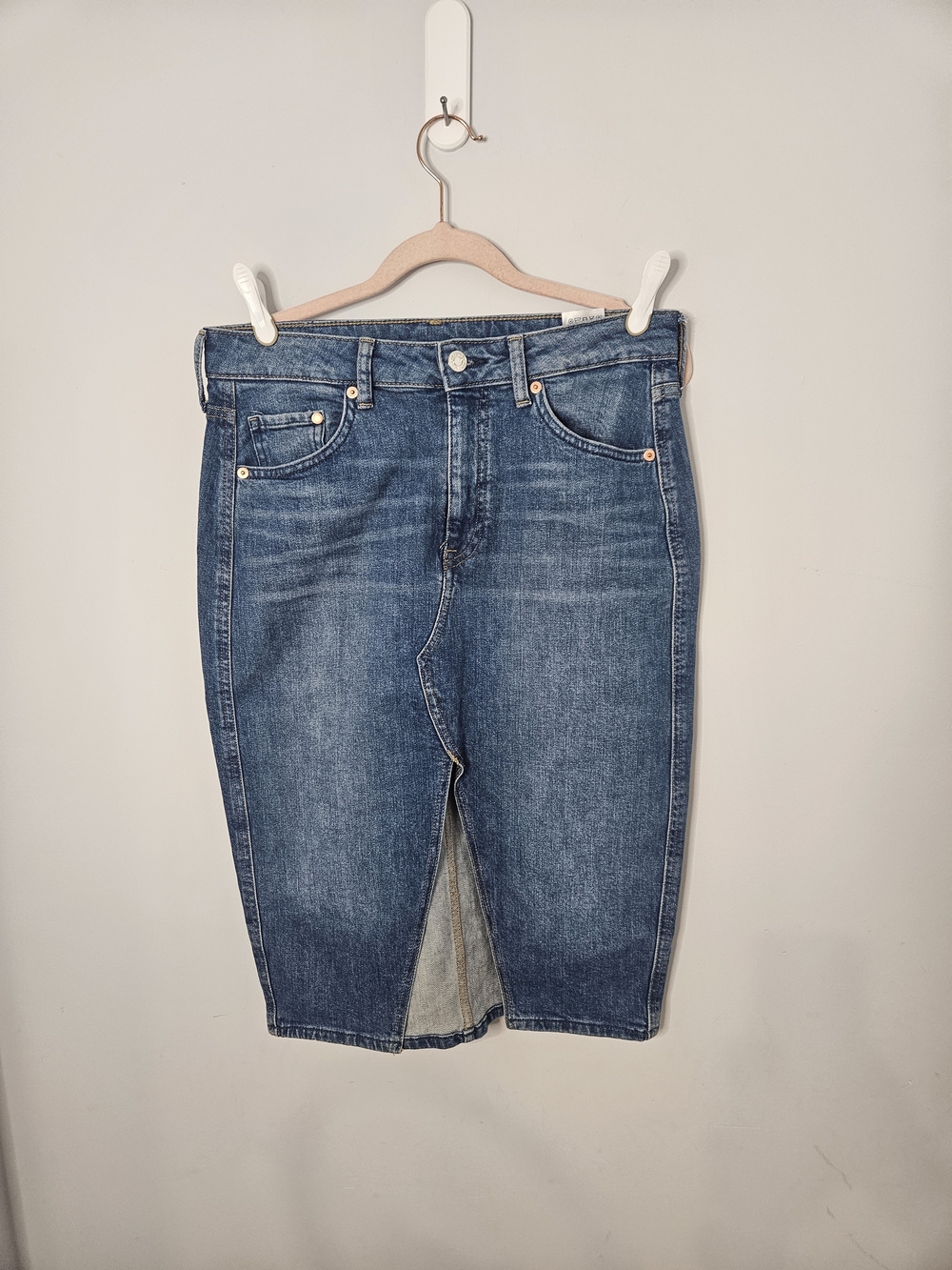 Womens Denim Jean Skirt- Classic Straight Fit
